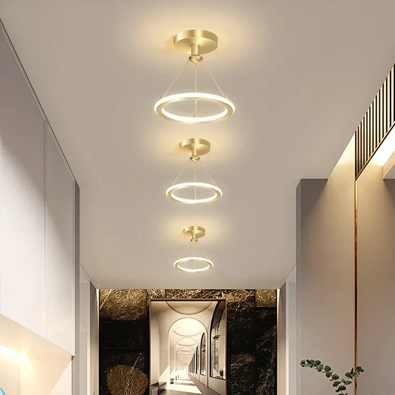 Modern LED ceiling light for hallway & entrance area, minimalist lighting | Stornfield