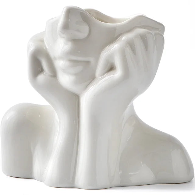 "Unique and Modern Ceramic Vase, Decorative Flower Vase for Living Room and Office" | Stornfield