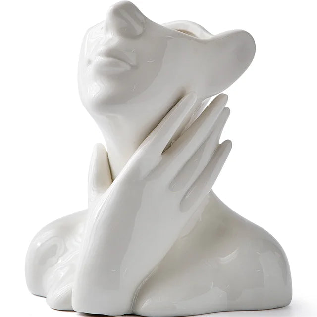 "Unique and Modern Ceramic Vase, Decorative Flower Vase for Living Room and Office" | Stornfield