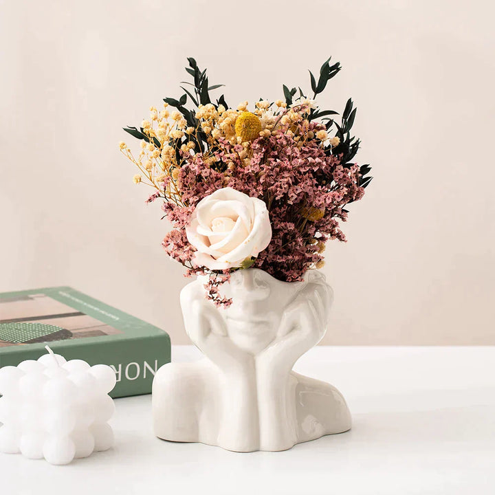"Unique and Modern Ceramic Vase, Decorative Flower Vase for Living Room and Office" | Stornfield