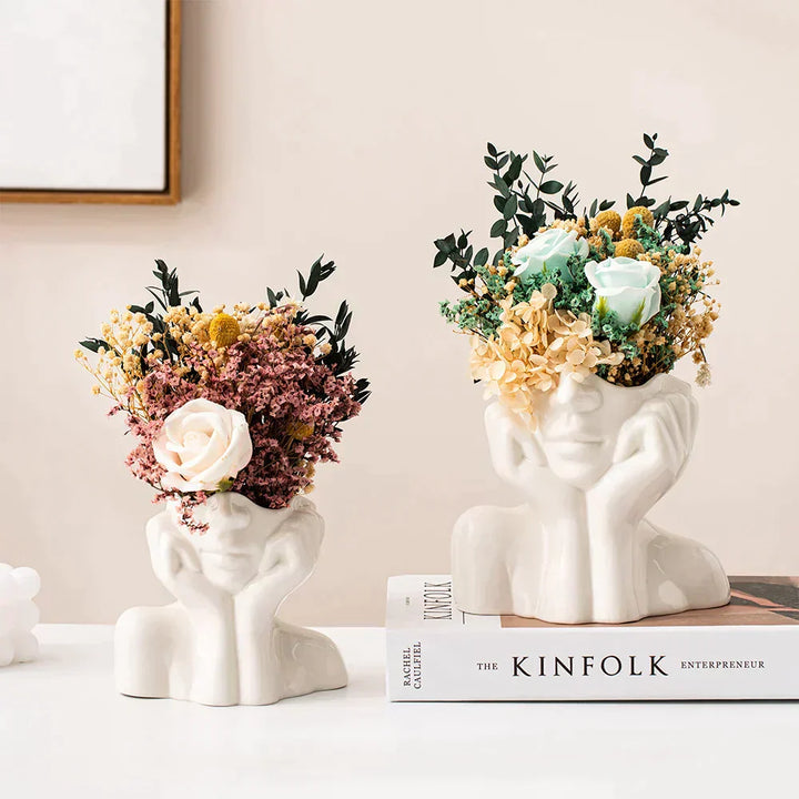 "Unique and Modern Ceramic Vase, Decorative Flower Vase for Living Room and Office" | Stornfield
