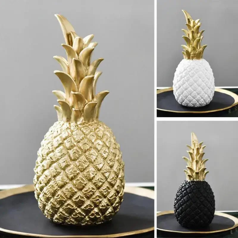 Golden Pineapple Decoration, Exclusive Home Accent for Modern Interior Design | Stornfield