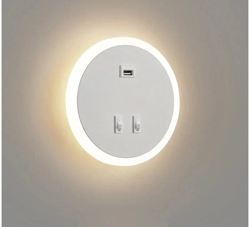 Modern LED Wall Light with USB Charging Function – Dimmable, Ambient Lighting for Living Room and Bedroom | Stornfield