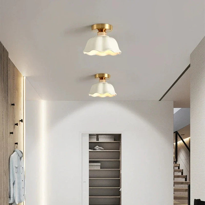 BrightGleam | Stylish Ceramic and Glass Pendant Lamp for Modern Interiors | Stornfield