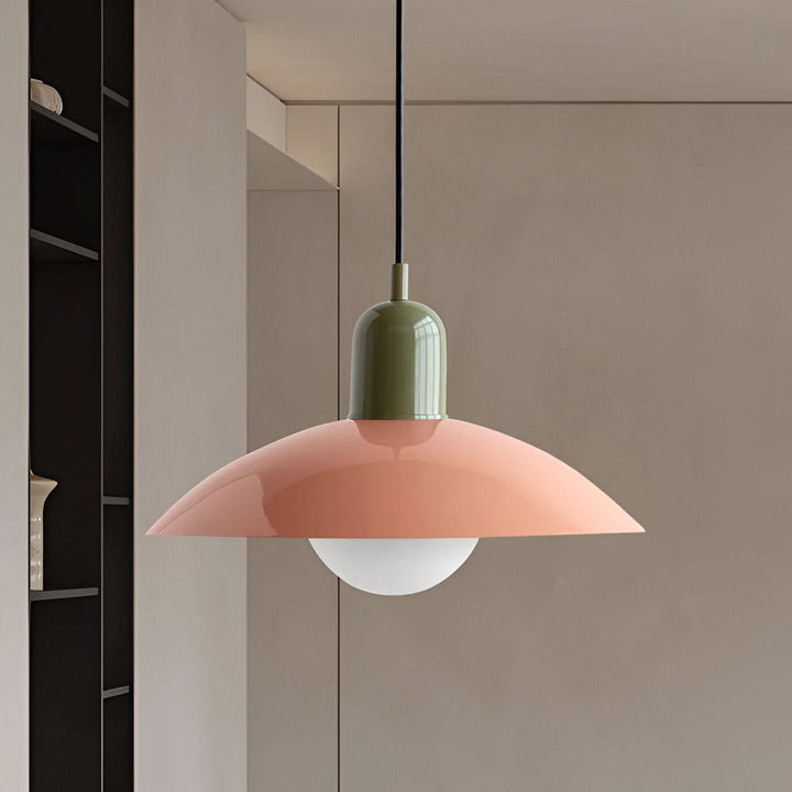 Stornfield | Modern Macaron Bauhaus Pendant Light – Iron Shade