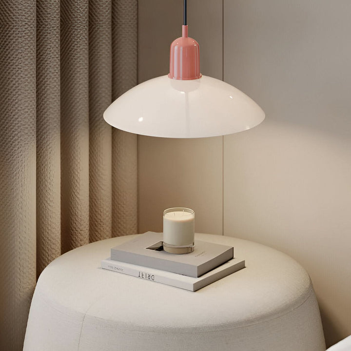 Stornfield | Modern Macaron Bauhaus Pendant Light – Iron Shade