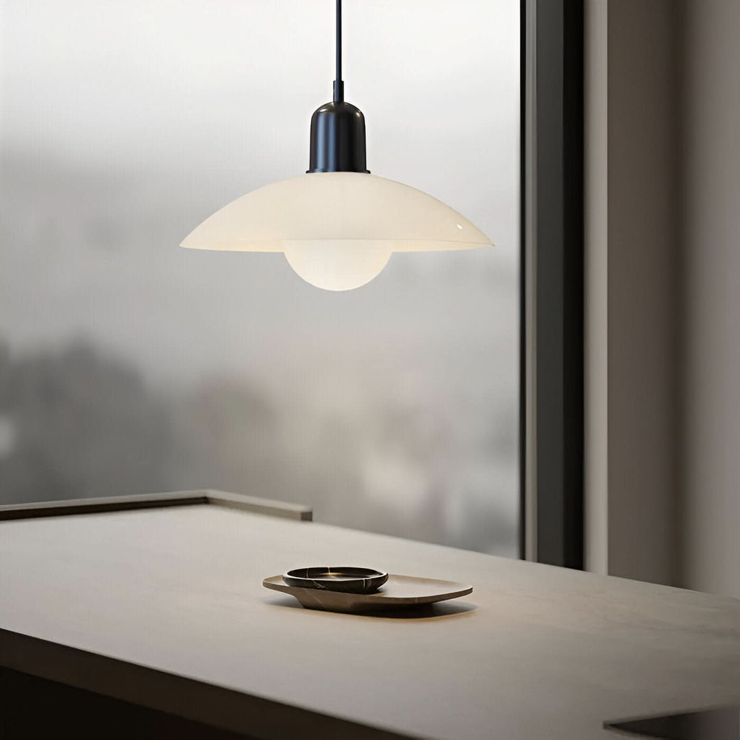 Stornfield | Modern Macaron Bauhaus Pendant Light – Iron Shade