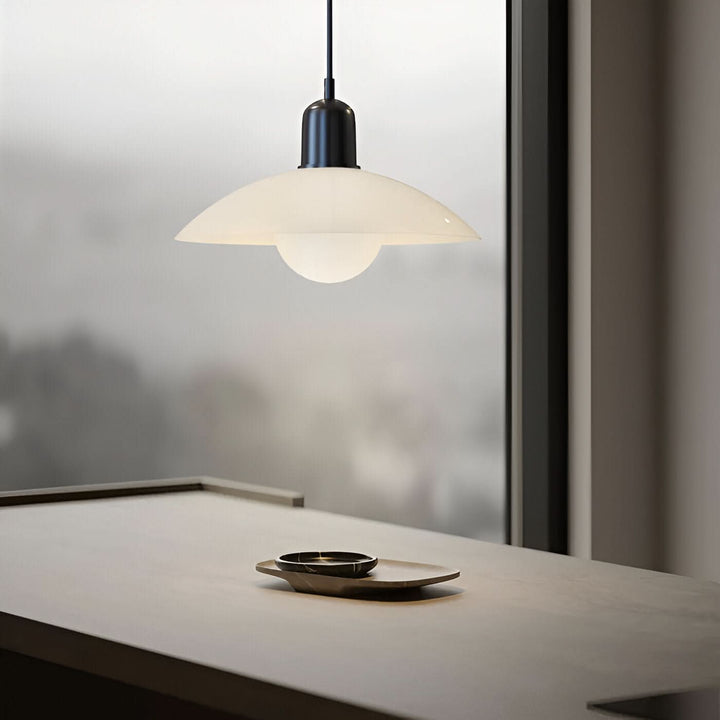 Stornfield | Modern Macaron Bauhaus Pendant Light – Iron Shade