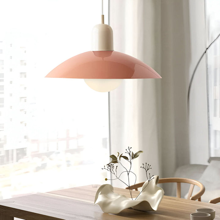 Stornfield | Modern Macaron Bauhaus Pendant Light – Iron Shade