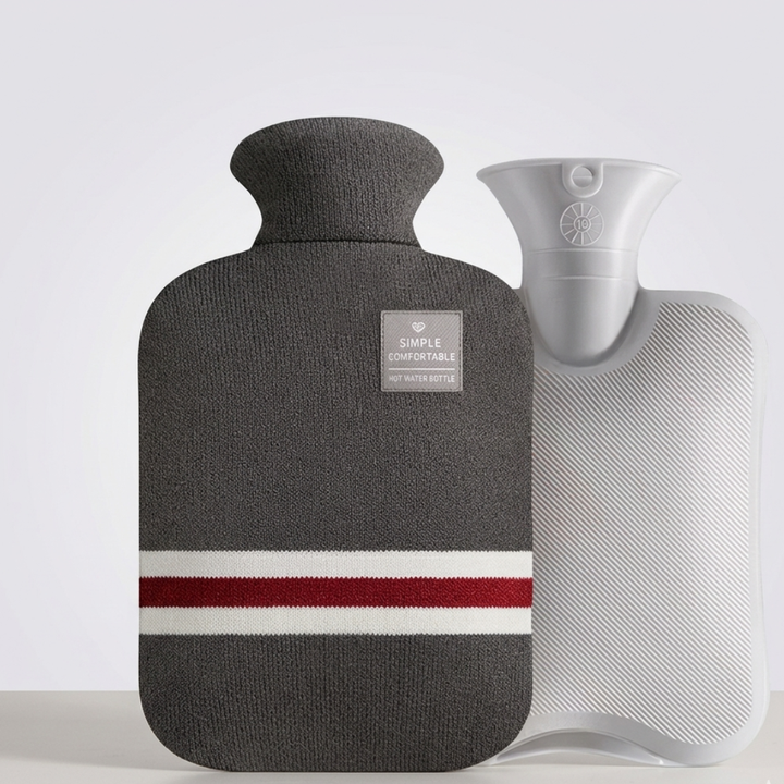 Hot water bottle 2L with knitted cover | Stornfield