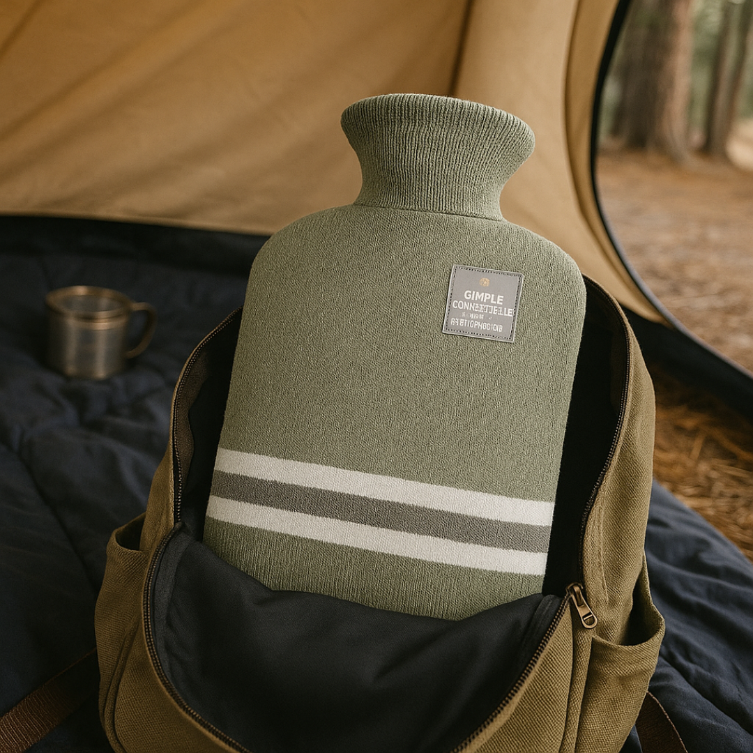 Hot water bottle 2L with knitted cover | Stornfield