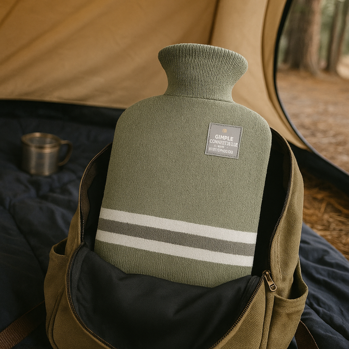 Hot water bottle 2L with knitted cover | Stornfield