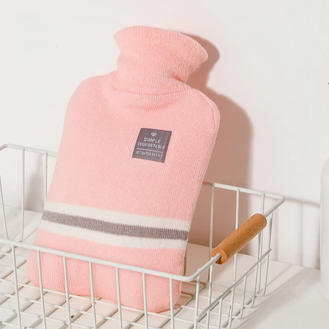 Hot water bottle 2L with knitted cover | Stornfield