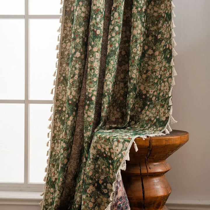 Floral Tassel Curtain Panel | Stornfield