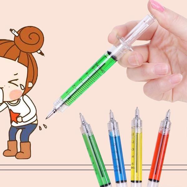 Novelty Injection Syringe Shaped Pen (Set of 4) | Stornfield