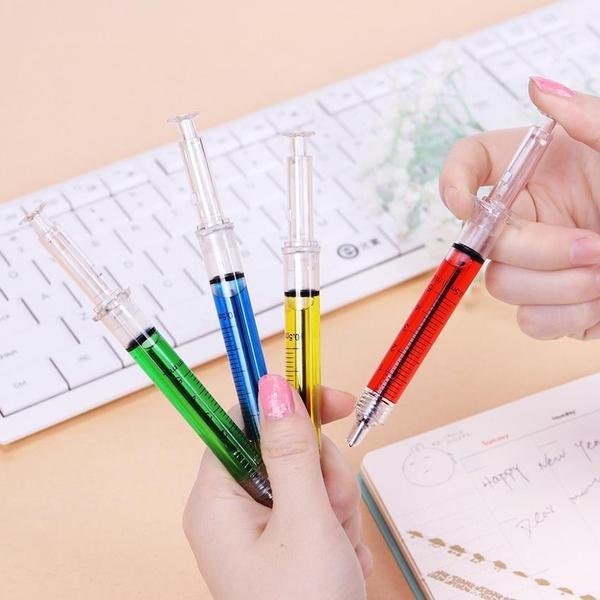 Novelty Injection Syringe Shaped Pen (Set of 4) | Stornfield