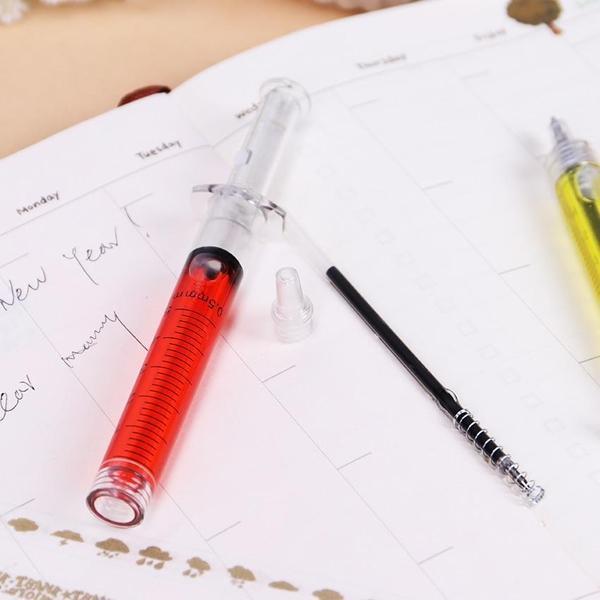 Novelty Injection Syringe Shaped Pen (Set of 4) | Stornfield