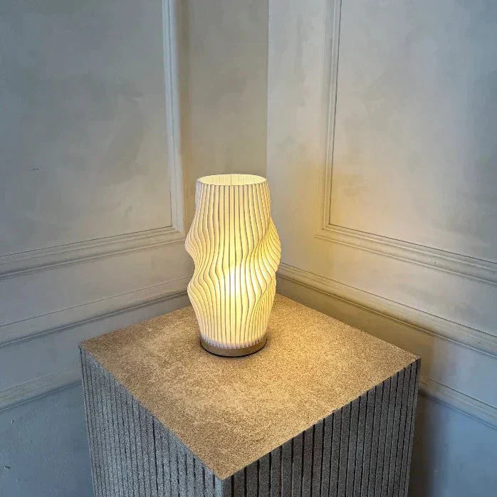 Stornfield | Elegant Wavy Design USB-Powered Table Lamp | WaveGlow