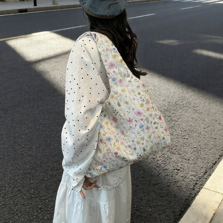Practical Flower Print Tote Bag Stornfield