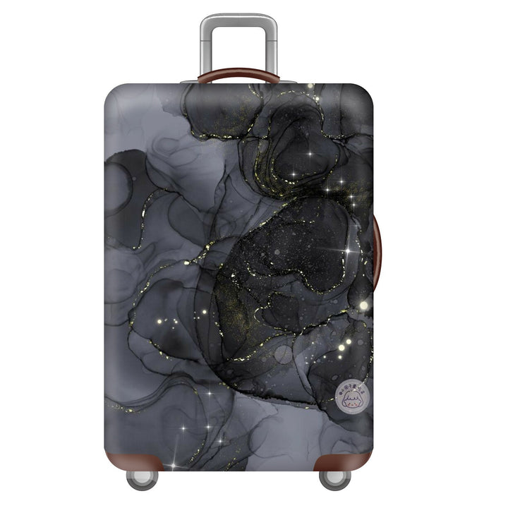 Unisex nan elastic suitcase cover with three-dimensional honeycomb pattern, shock-absorbing stretch protection cover for trolley with zipper Stornfield