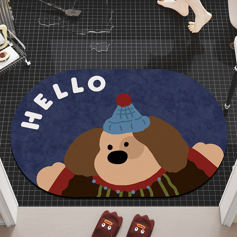 Playful Dog-Themed Area Rug