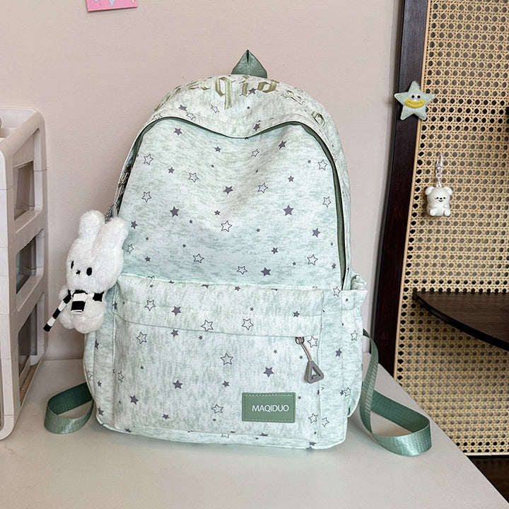 Star-Embellished Casual Backpack Stornfield