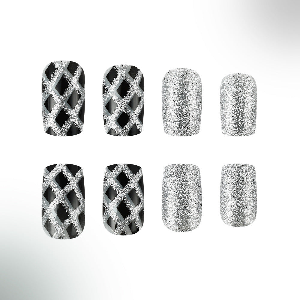 Glamorous Artistic Press-On Nail Set Stornfield