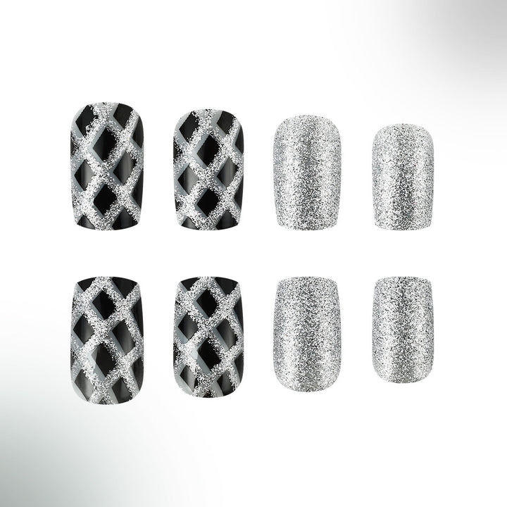 Glamorous Artistic Press-On Nail Set Stornfield