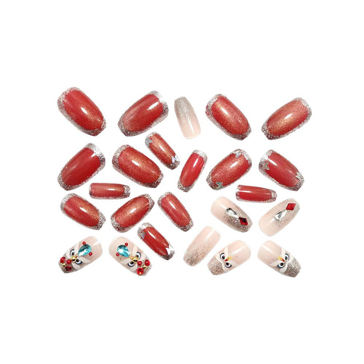 Artificial nails with luxurious 3D decorations Stornfield