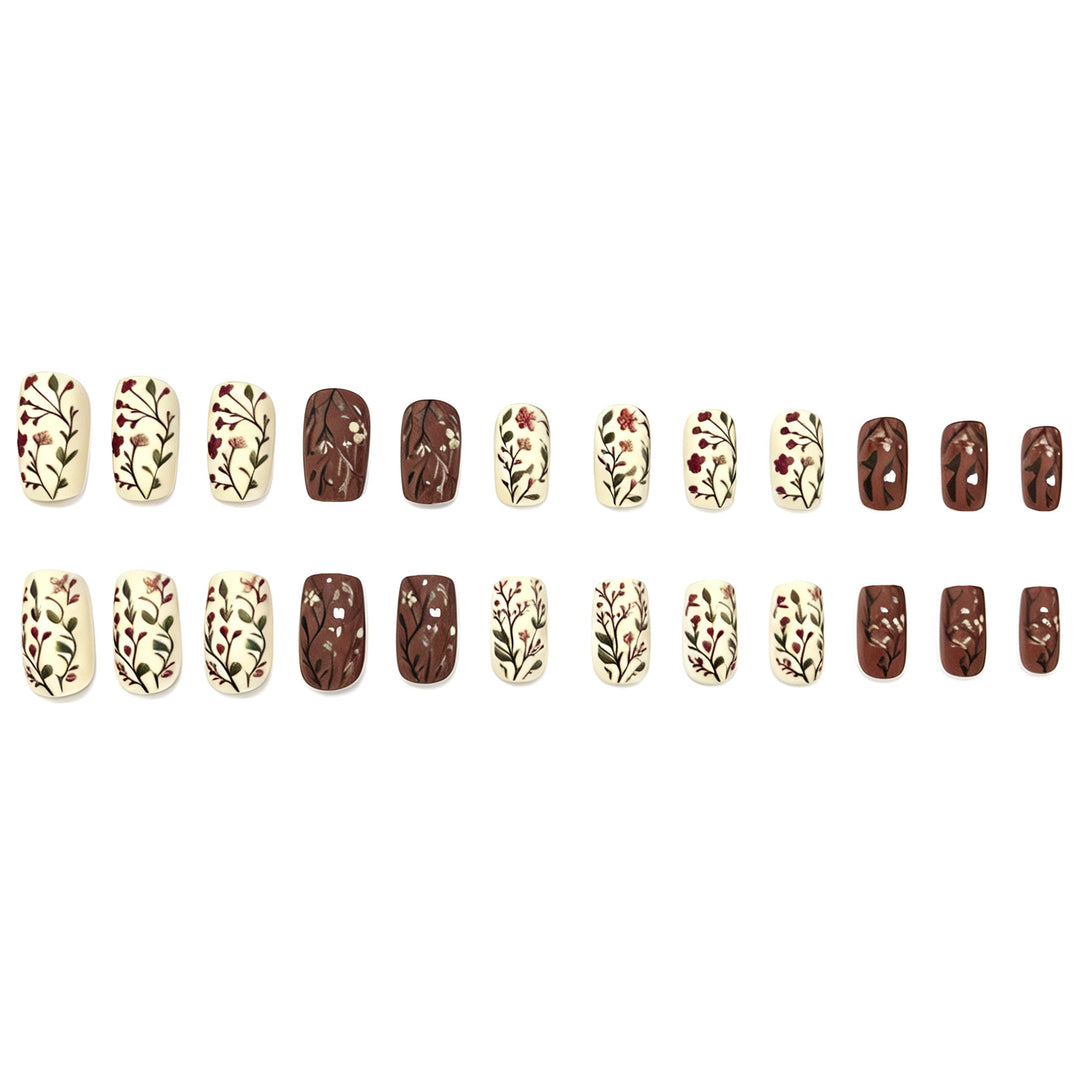 Floral-Inspired Gel Nail Art Stornfield