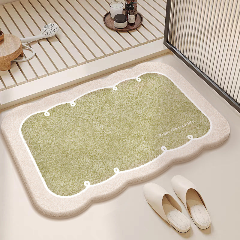 Artistic Semi-Circular Floor Mat