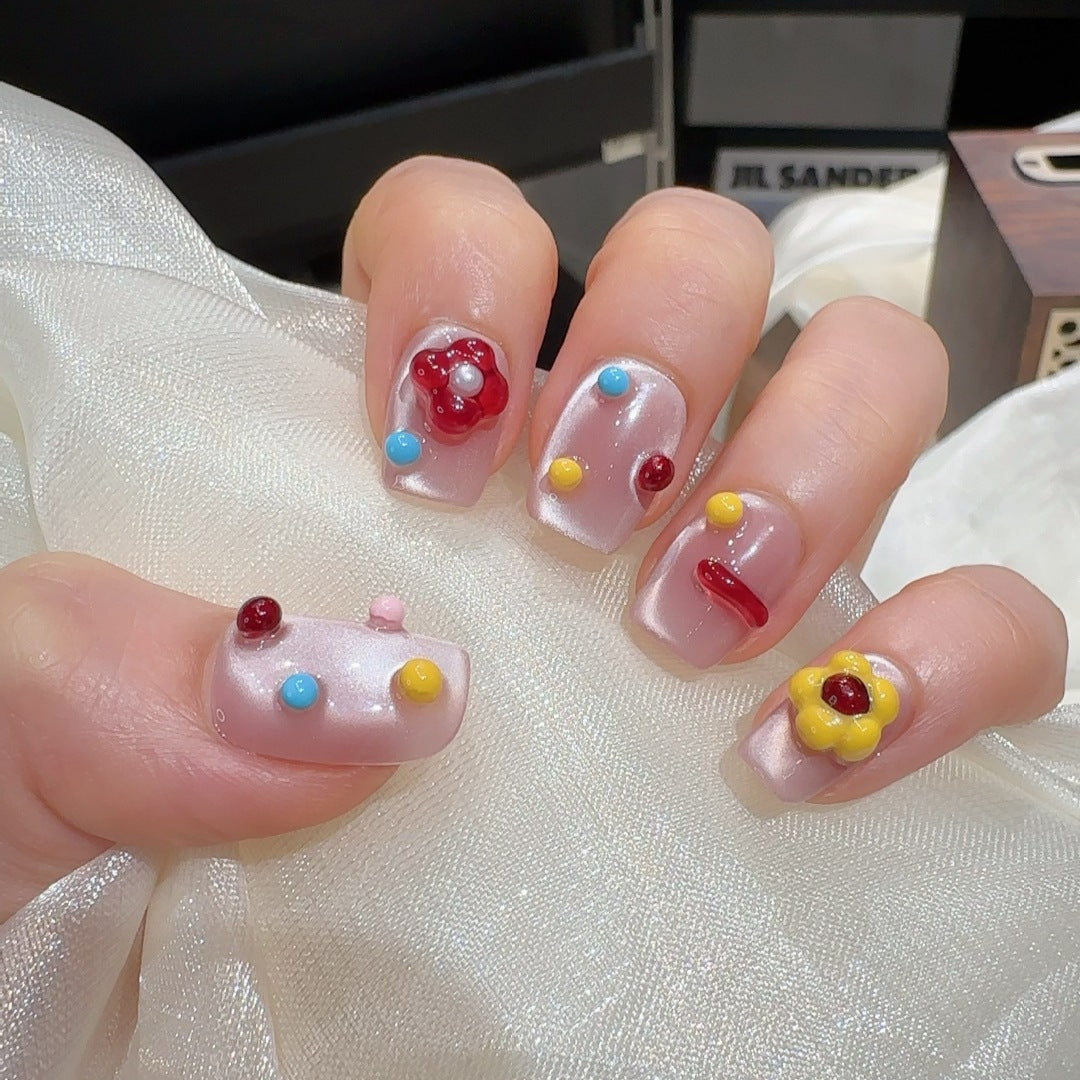 Artistic Press-On Nail Design Stornfield