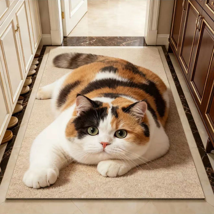Cat Theme Soft Plush Carpet