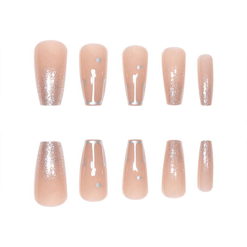Glamorous Glitter Gradient Stiletto Nails Stornfield
