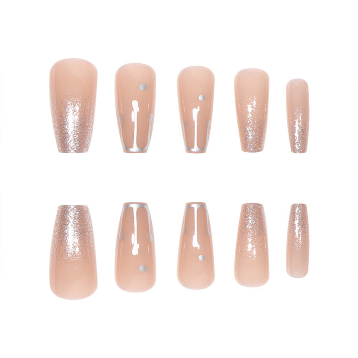 Glamorous Glitter Gradient Stiletto Nails Stornfield
