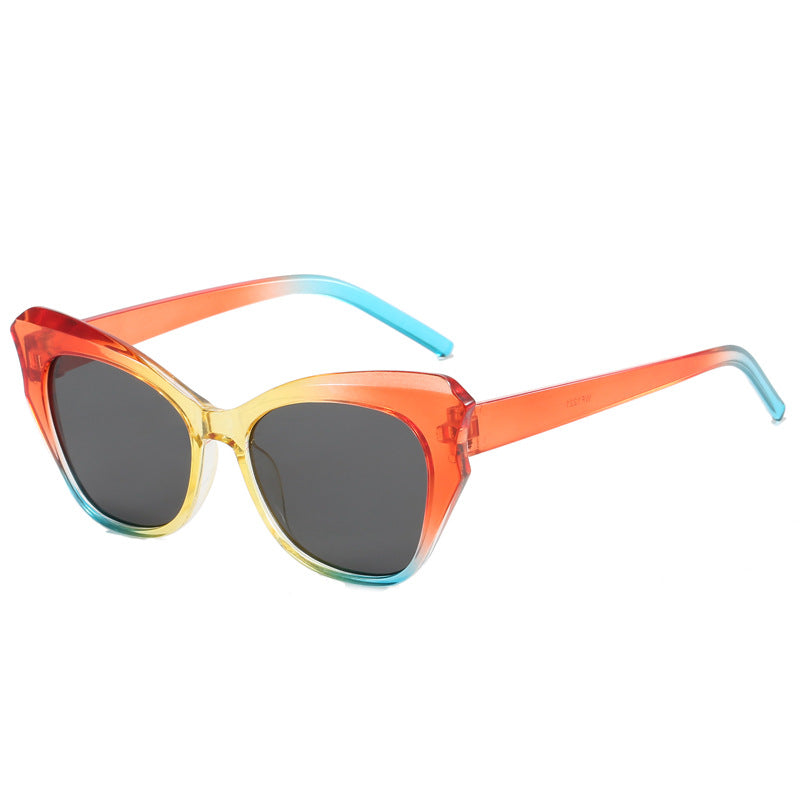 Women's Cat-Eye Sunglasses with Extravagant Mirror Design Stornfield