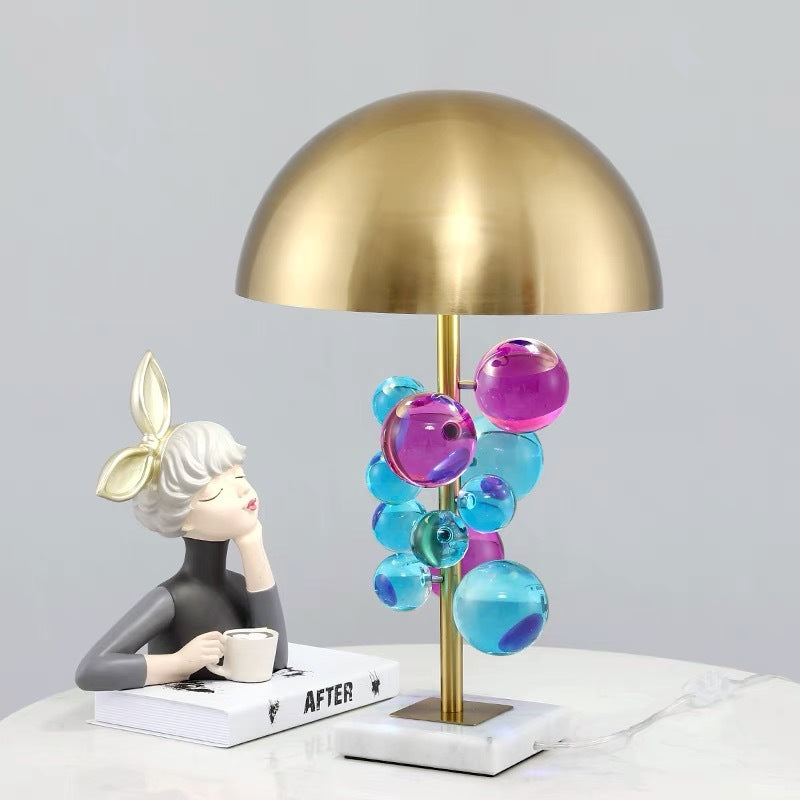 Luxurious Modern Glass Bubble Accent Lamp