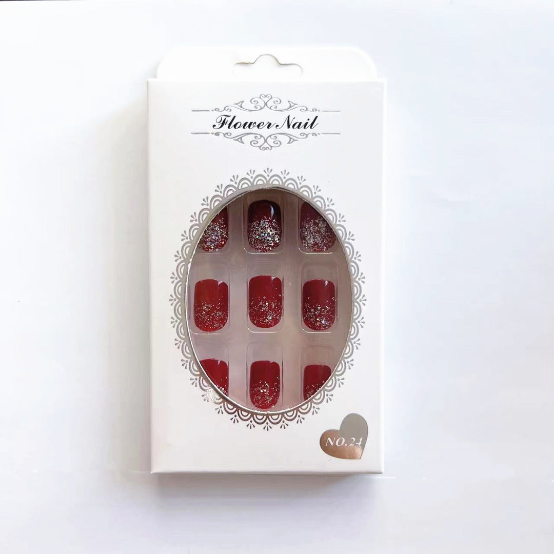 Glamorous artificial nails with glitter accents Stornfield