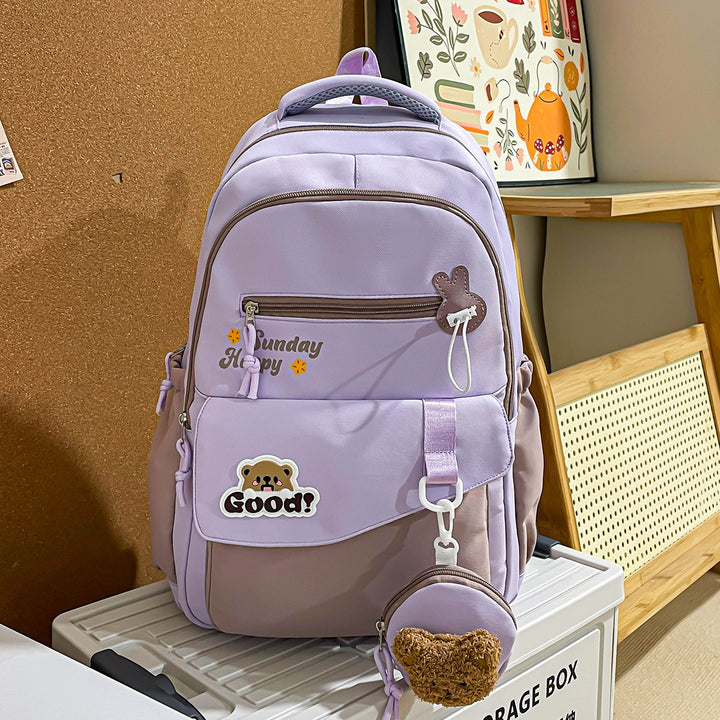 Backpack with Playful Design and Well-Structured Compartments Stornfield