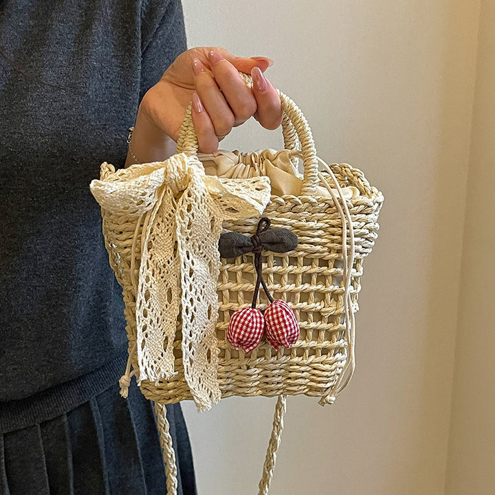 Bohemian Woven Straw Shoulder Bag