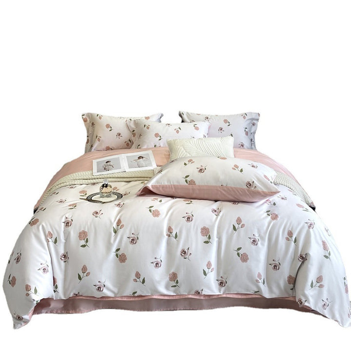 Luxury Reversible Paisley Cotton Sateen Duvet Cover Set