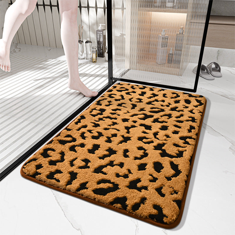 Stylish Leopard Print Bath Mat Stornfield