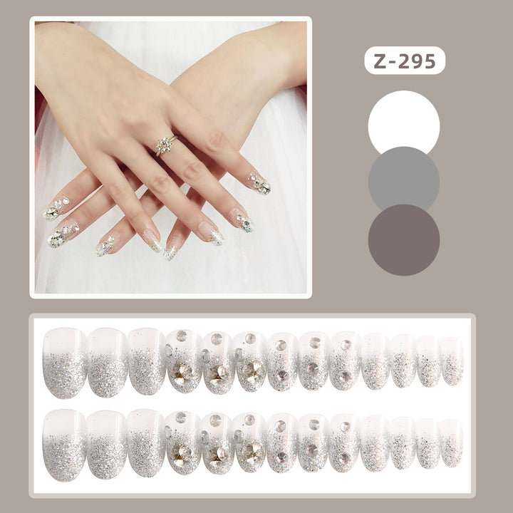 Glittering Artisanal Press-On Nail Set Stornfield