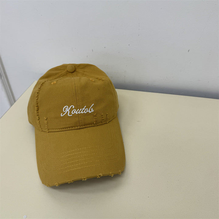 Men's Distressed Cotton Baseball Cap Stornfield 1783921814