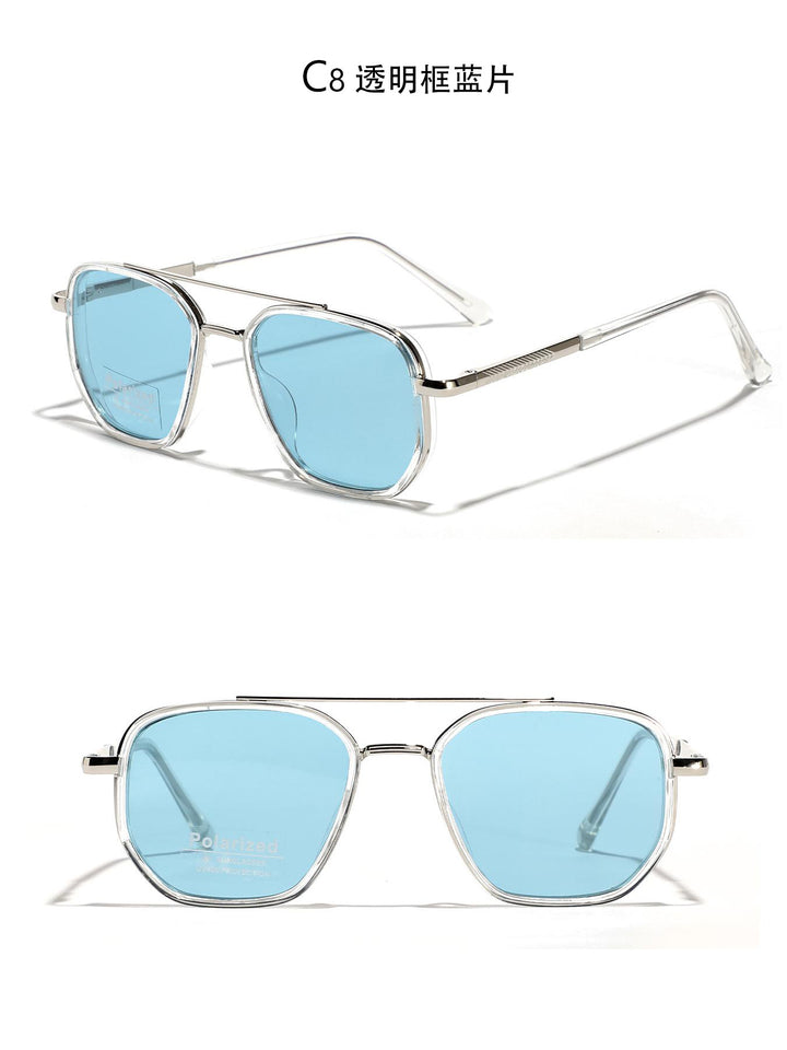 Women's Square Sunglasses with Polarized Lenses and Elegant Metal Frame Stornfield