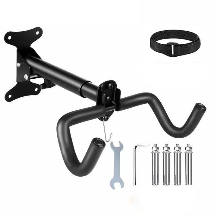 Heavy-Duty Wall-Mounted Bicycle Storage Hook with Padded Dual Arms and Fixed Foldable Mount Stornfield
