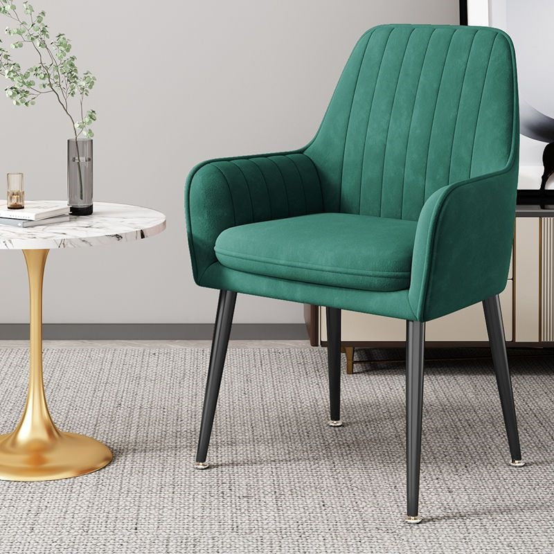Modern Accent Chair with Gold Legs Stornfield