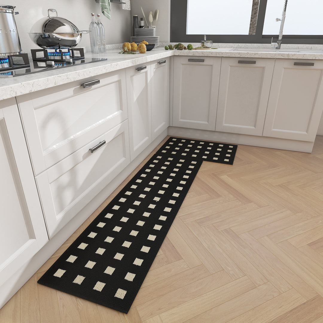 Geometric Pattern Kitchen Runner Mat