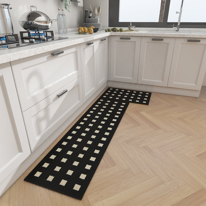 Geometric Pattern Kitchen Runner Mat