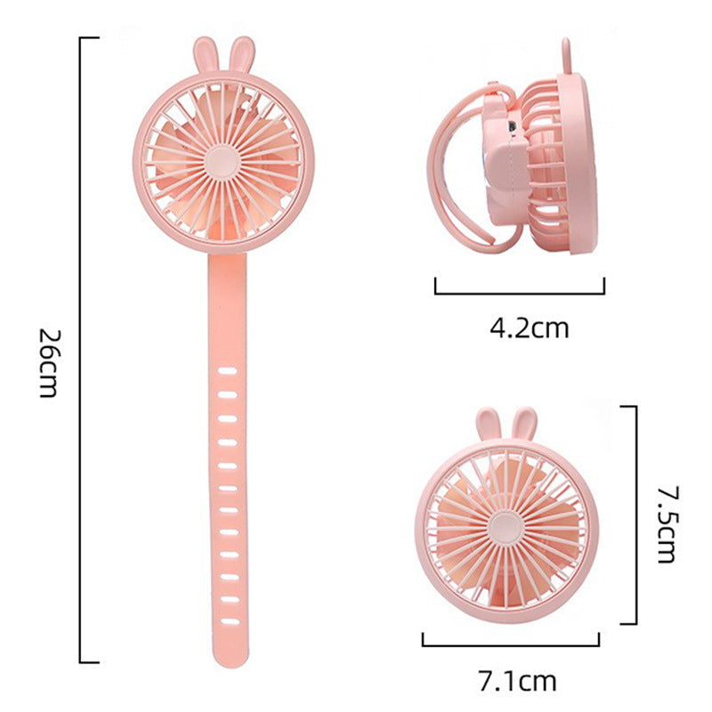 Unisex Portable Hand Fan with Integrated Wristband and Flexible Tilt Stornfield